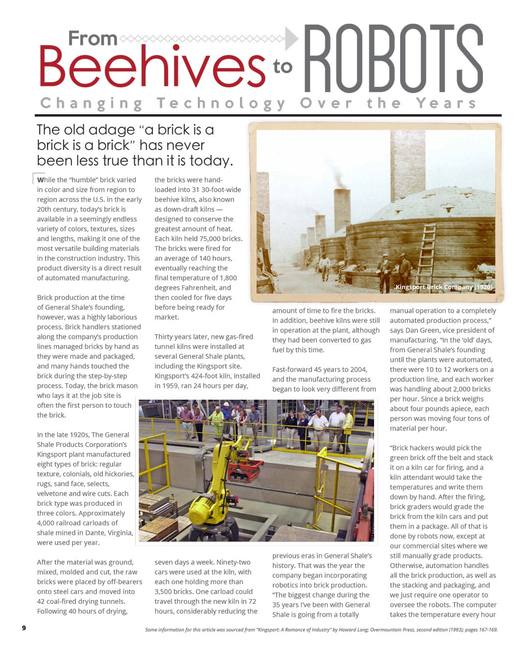 General Shale Booklet - From beehives to robotics page