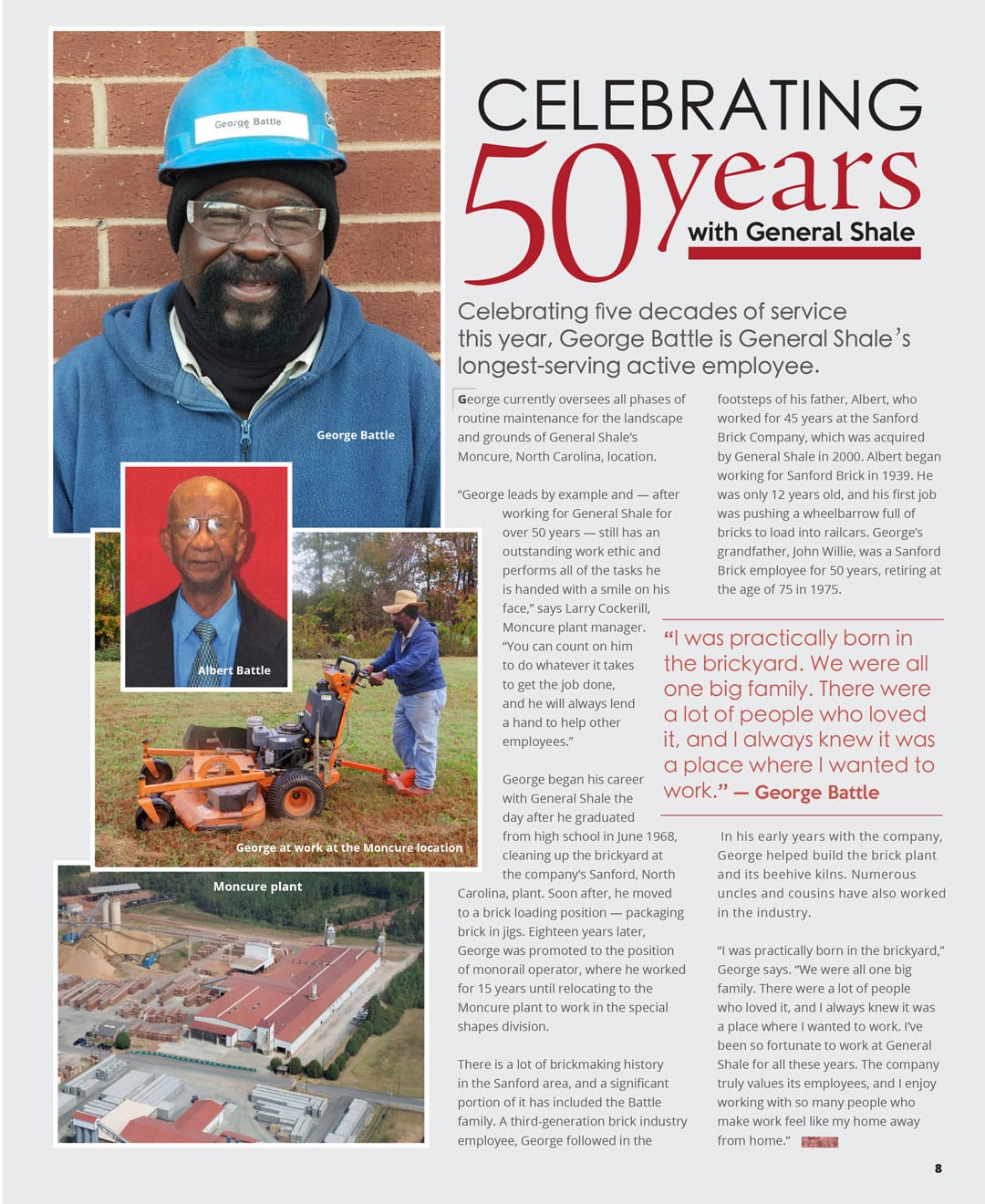 General Shale Booklet - Celebrating 50 years page