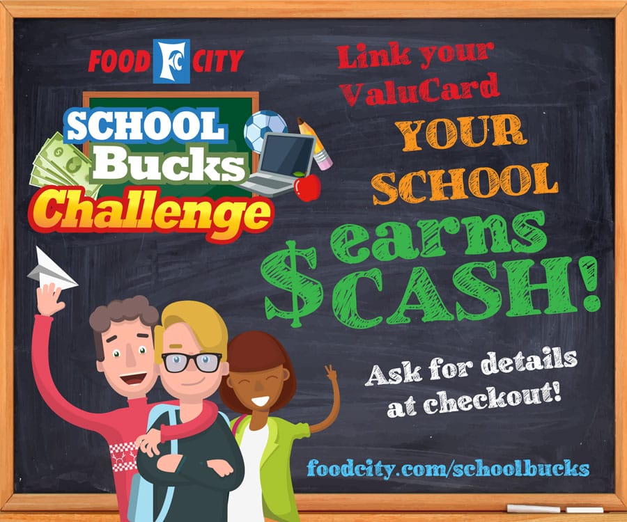 Food City School Bucks program flyer